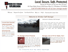 Tablet Screenshot of mywindsorselfstorage.com